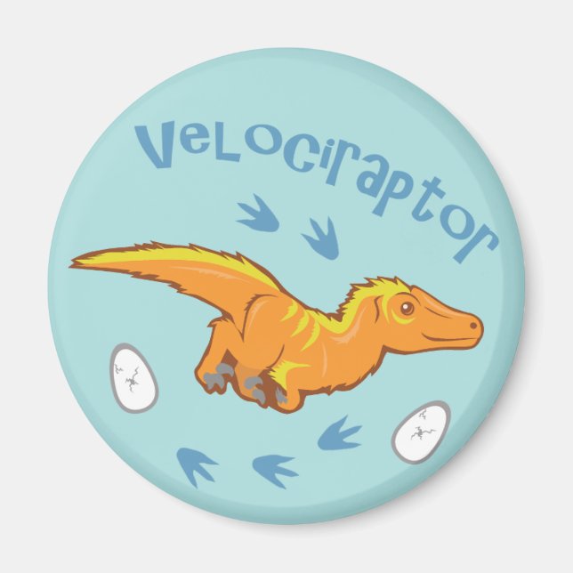 Aimant Velociraptor mou (Devant)