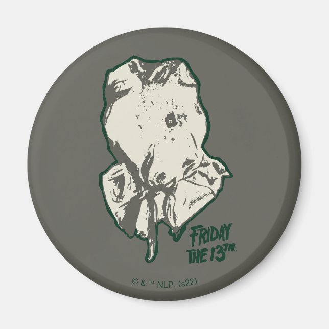 Aimant Vendredi 13 | Jason Voorhees Burlap Sack (Devant)