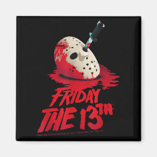 Aimant Vendredi Le 13ème Masque Sang Halloween Conception