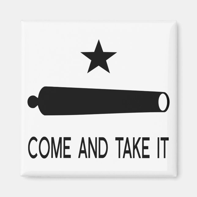 Aimant Venez et prenez le drapeau ~ Texas (Devant)