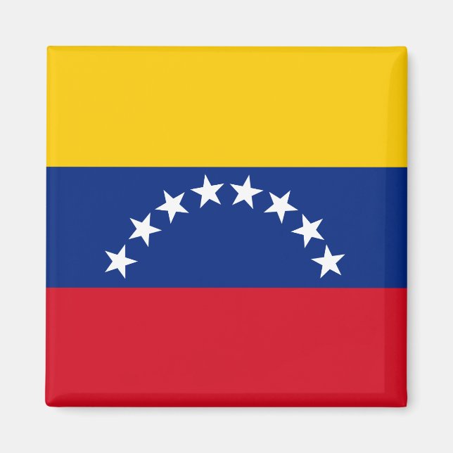 Aimant Venezuela : drapeau patriotique vénézuélien (Devant)