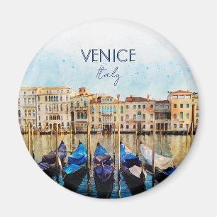 Aimant VENICE VENEZIA watercolor - Italy Travel souvenir