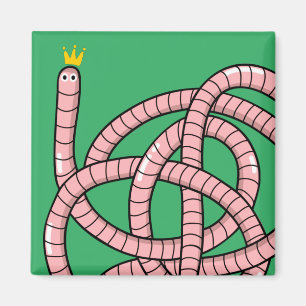 Aimant Ver à dessin en couronne