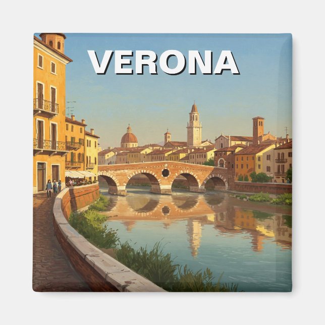 Aimant Vérone Italie Pont Voyage (Devant)