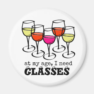 Aimant Verre De Vin De Cartographie À Mon Âge, J'Ai Besoi