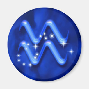 Aimant Verseau de signe de zodiaque