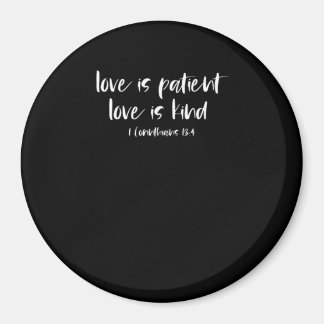 Aimant Verset de la Bible chrétienne L'amour est patient 