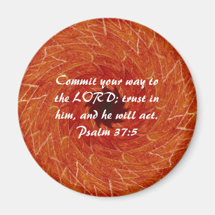 Aimant Versets bibliques Écritures motivationnelles Psaum