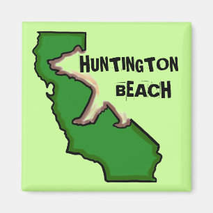 Aimant vert d'état de Huntington Beach la