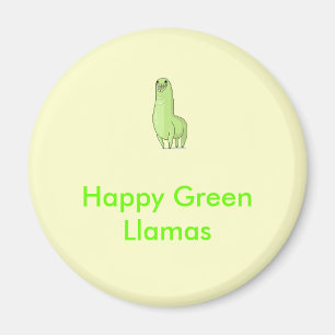 aimant vert heureux de lamas