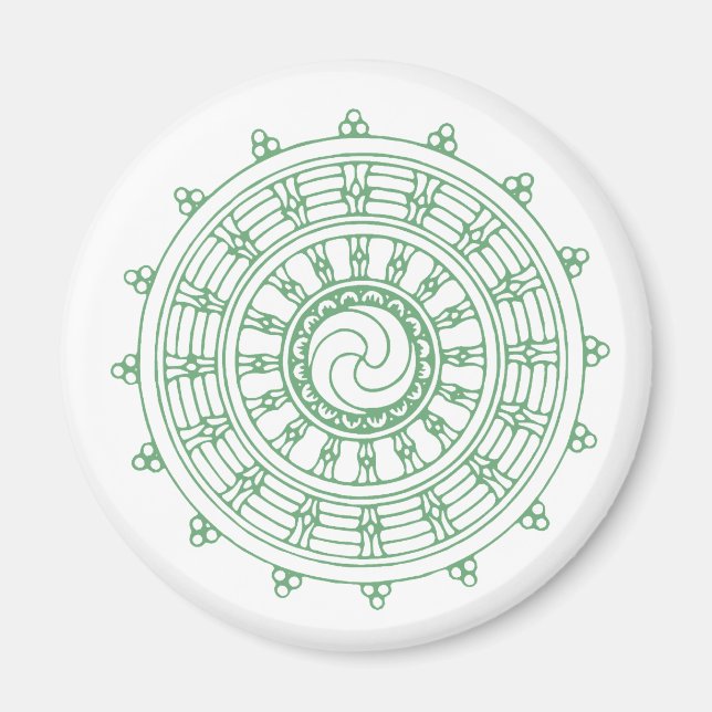 Aimant vert mandella (Devant)