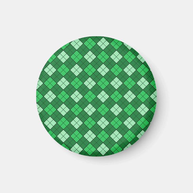Aimant vert (rond) (Devant)