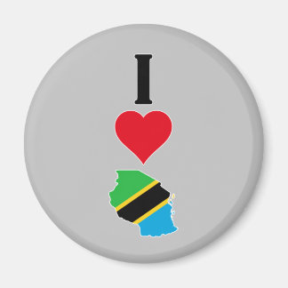 Aimant Vertical I Love Tanzania / I Heart Tanzania
