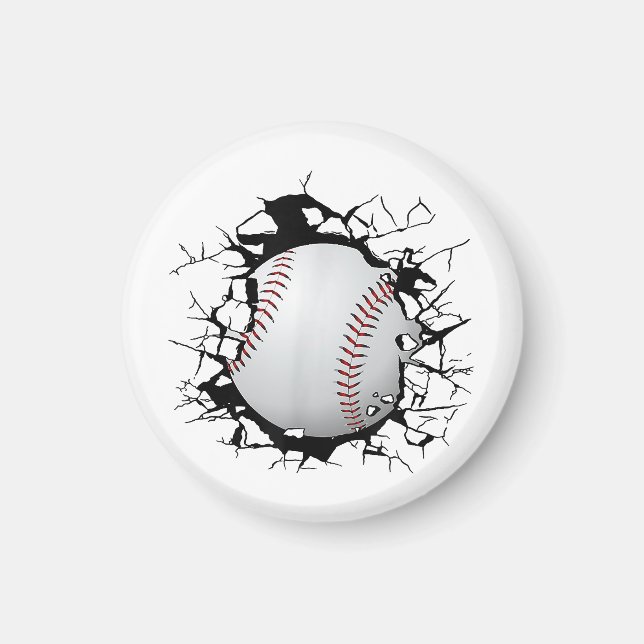 Aimant Vêtements de baseball - Baseball (Devant)