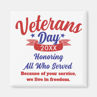 Aimant Veterans Day Thanks You Keepsake