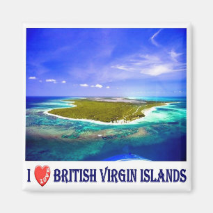 Aimant VG - Îles Vierges britanniques - I Love