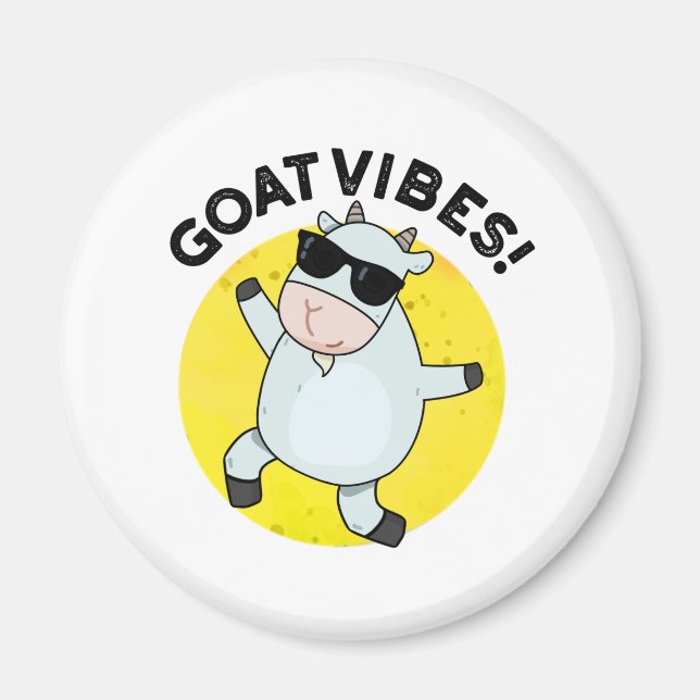 Aimant Vibes de chèvre amusant jeu animal (Devant)