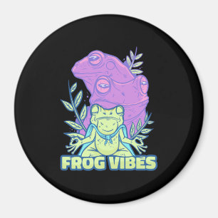 Aimant Vibes de grenouille de yoga