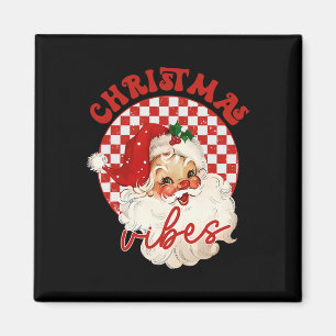 Aimant Vibes de Noël vintage Super Père Noël Enfants G