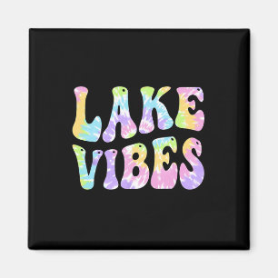Aimant Vibes du lac drôles de femmes de pêche en bateau v