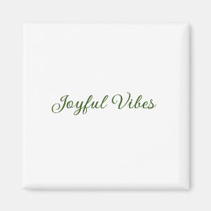 Aimant Vibes joyeux Noël vert nom de famille