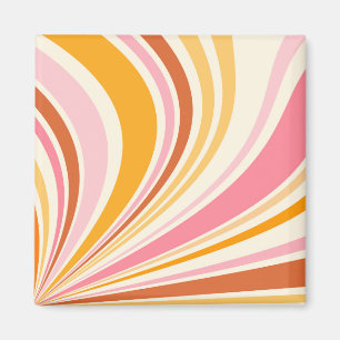 Aimant Vibes rétro colorées