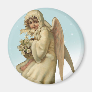 Aimant Victorian Christmas Angel Girl
