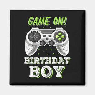 Aimant Vidéo Jeu Garçon Anniversaire Décorations Fête Tem