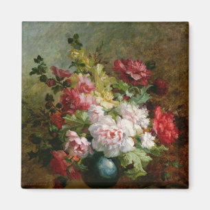 Aimant Vie continue avec fleurs et partitions