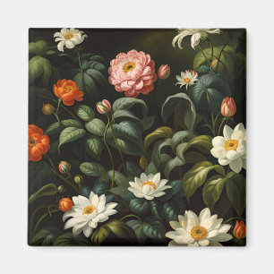 Aimant Vieille botanique florale Jardin Nature morte