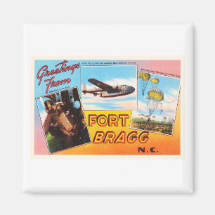 Aimant Vieille carte postale vintage de Fort Bragg la