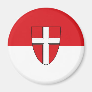 Aimant Vienne Autriche symbole ville drapeau Wien