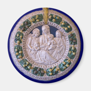 AIMANT VIERGE AVEC ENFANT ET SAINTS