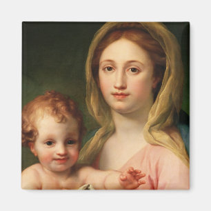 Aimant Vierge et enfant avec deux anges, 1770-73