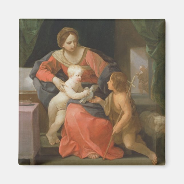 Aimant Vierge et enfant avec Saint Jean le Baptiste (Devant)