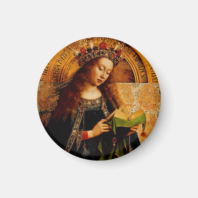 Aimant Vierge Marie par Jan van Eyck (Devant)