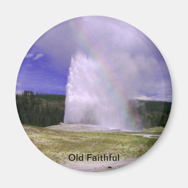 Aimant Vieux fidèles dans le parc national de Yellowstone (Devant)