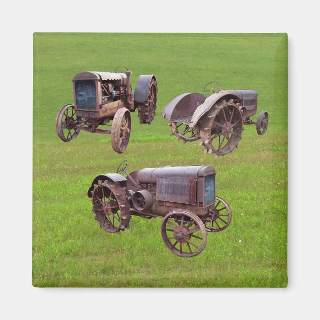 AIMANT VIEUX TRACTEUR -MAGNET (Devant)