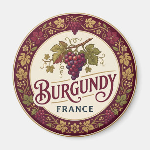 Aimant Vignobles de Bourgogne, Côte d'Or France