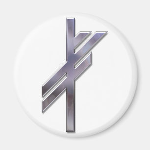 Aimant Viking Rune-luck-silver