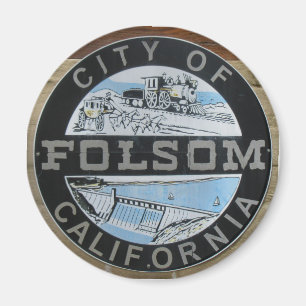 Aimant Ville de logo de ville de Folsom Calfornia