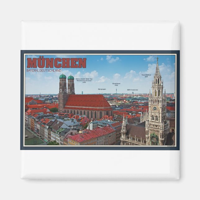Aimant Ville de Munich (Devant)