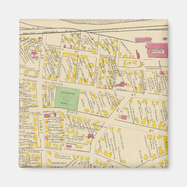 Aimant Ville de Portsmouth (Devant)