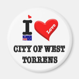 Aimant VILLE DE WEST TORRENS - I Love