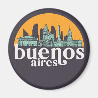 Ville Vintage de Buenos Aires Skyline Cityscape Ar