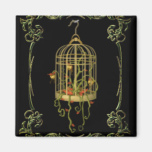 Aimant Vin blanc unique plante de cage à cloches Jingle