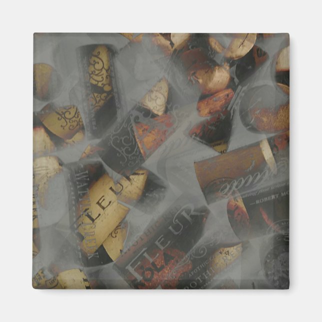 Aimant Vin Cork Glace sèche (Devant)