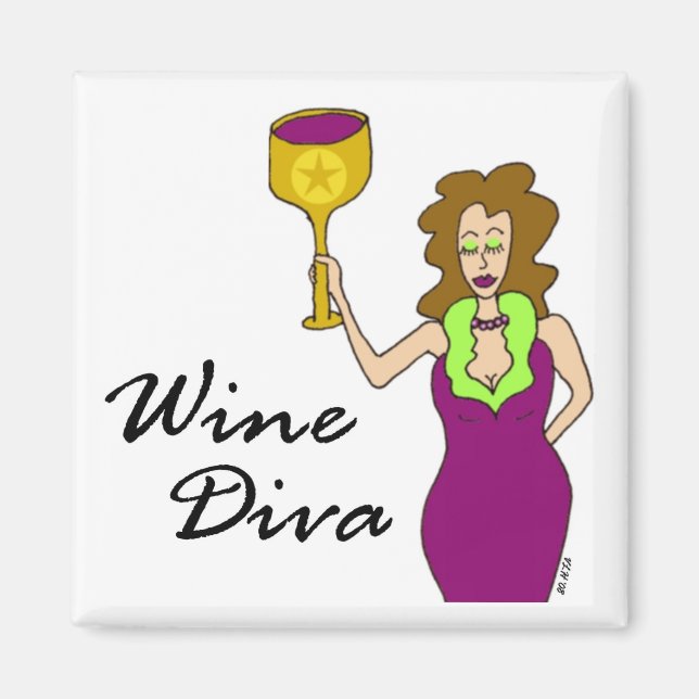 Aimant Vin Diva (Sans Dire) (Devant)