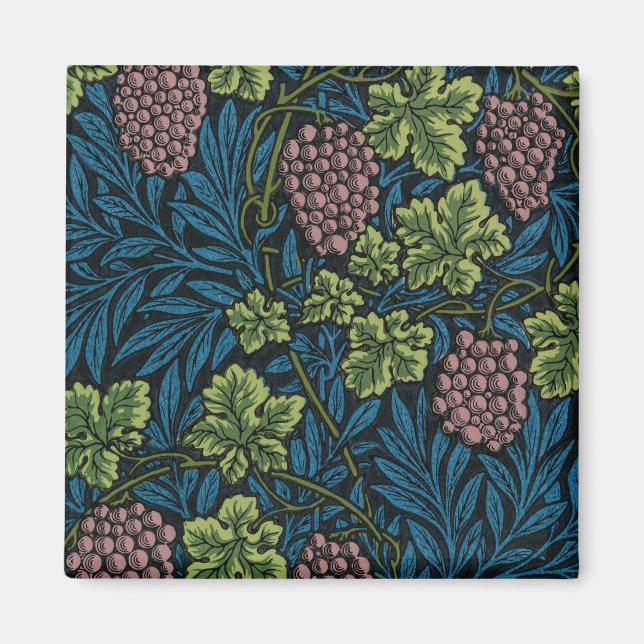 Aimant Vin Motif, William Morris (Devant)