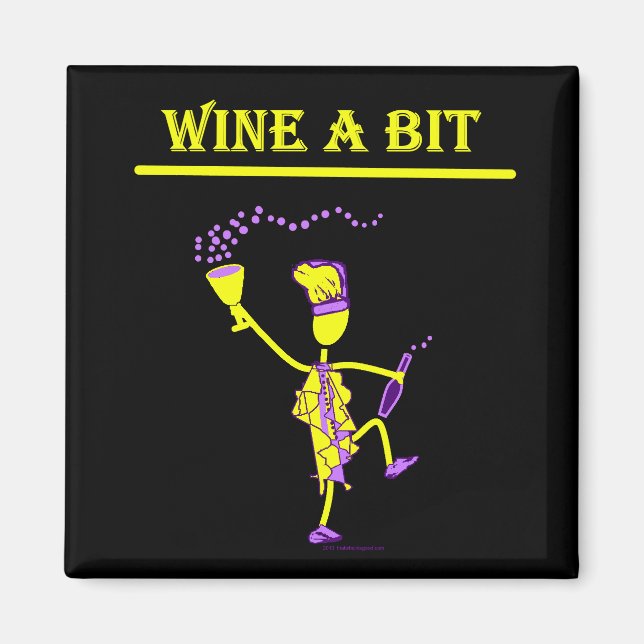 Aimant Vin Un Peu Cadeau & T Chemises (Devant)